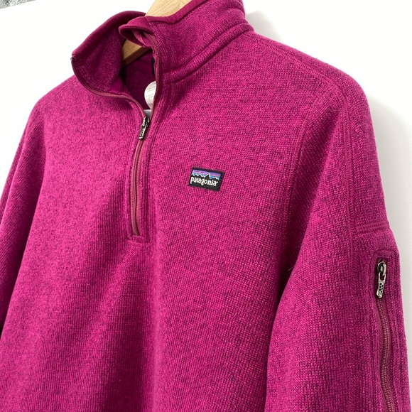 Patagonia Women's Magenta Quarter Zip Better Sweater Size Small‎ - Picture 1 of 9